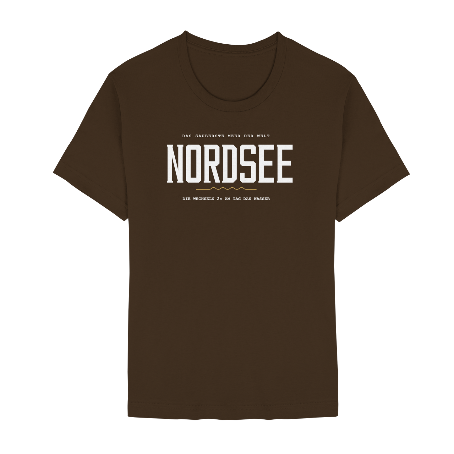 Nordsee – Damen T-Shirt mit Ebbe-und-Flut-Spruch