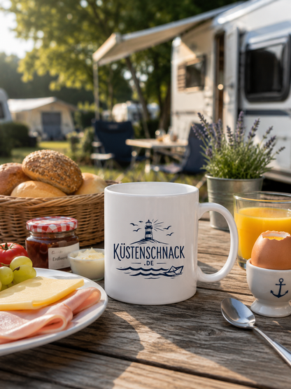 Kaffee mit Küstenblick – Küstenschnack Kaffeebecher
