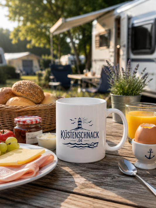 Kaffee mit Küstenblick – Küstenschnack Kaffeebecher