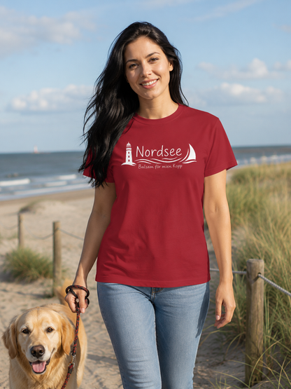 Nordsee – Balsam för mien Kopp - Damen T-Shirt mit Print
