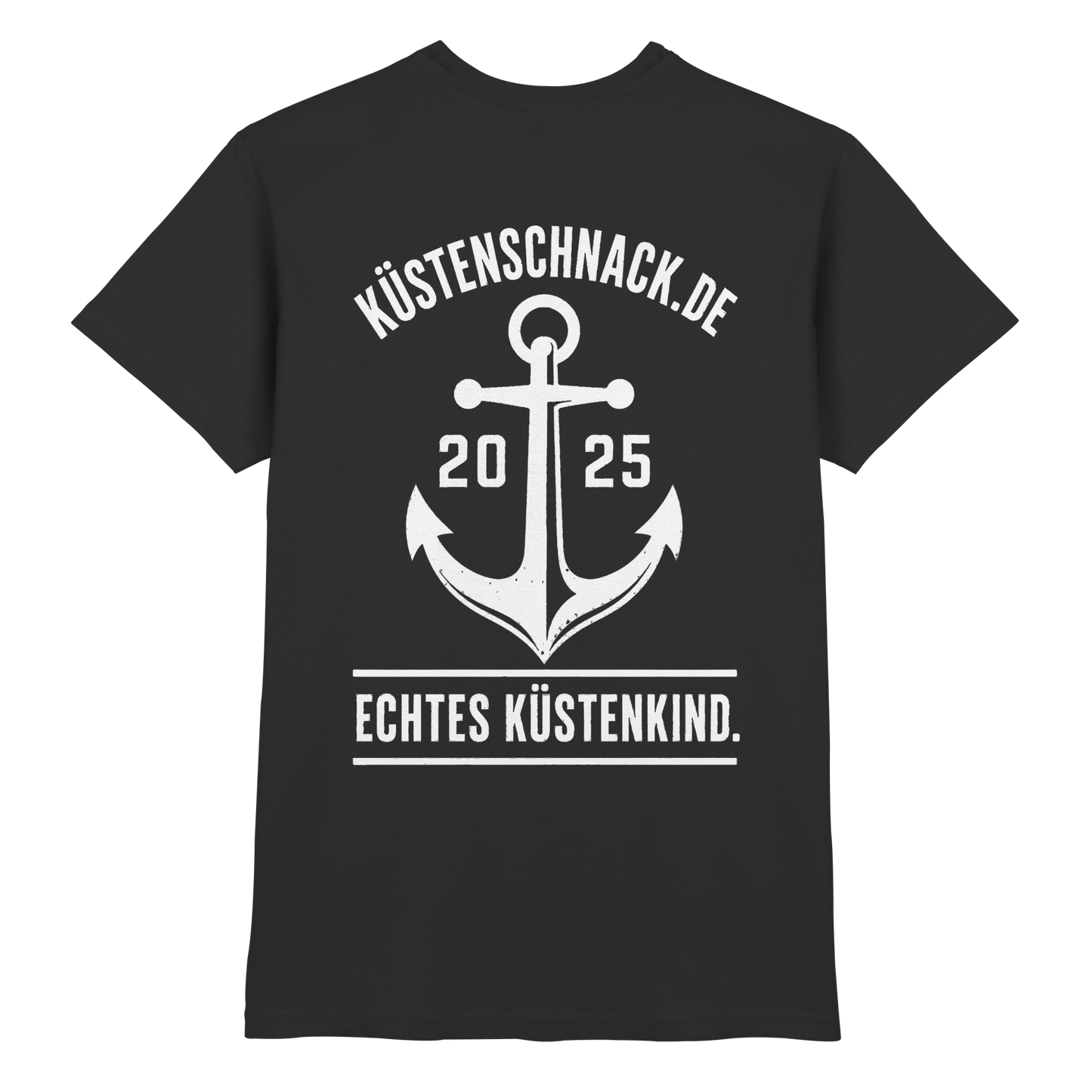 Echtes Küstenkind – Küstenschnack Shirt mit Brustlogo und Rückenprint
