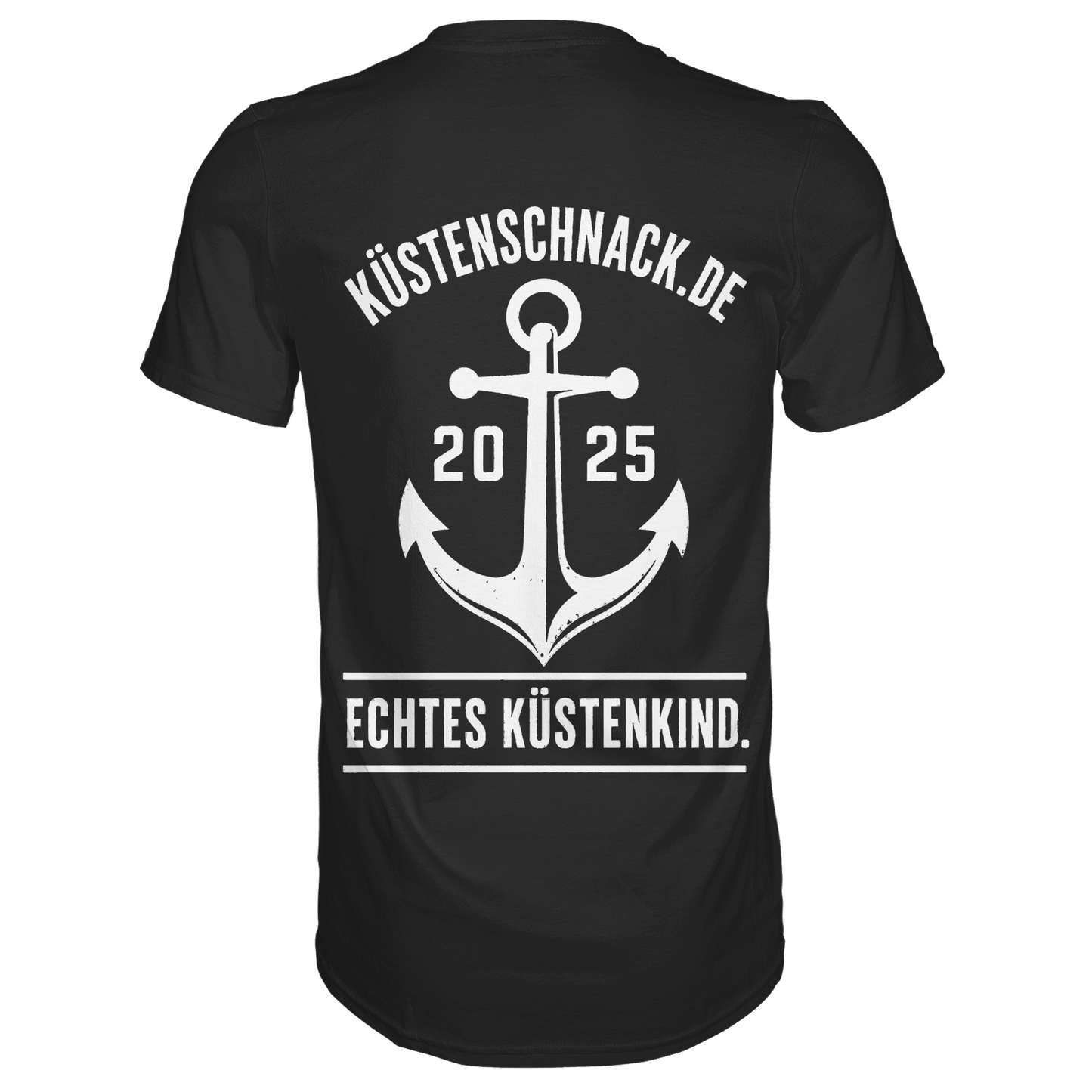 Echtes Küstenkind – Küstenschnack Shirt mit Brustlogo und Rückenprint