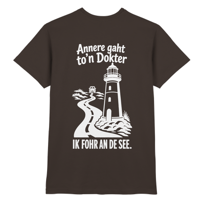Annere gaht to’n Dokter - tolles Unisex T-Shirt mit Printmotiv