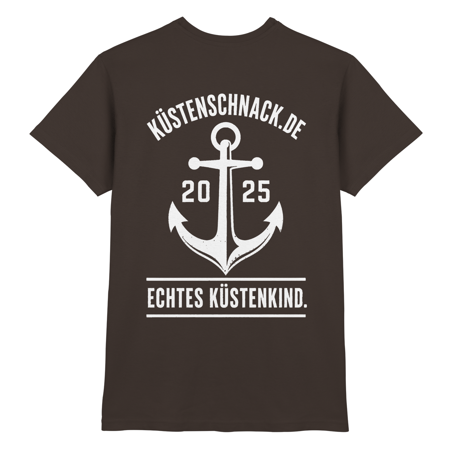 Echtes Küstenkind – Küstenschnack Shirt mit Brustlogo und Rückenprint