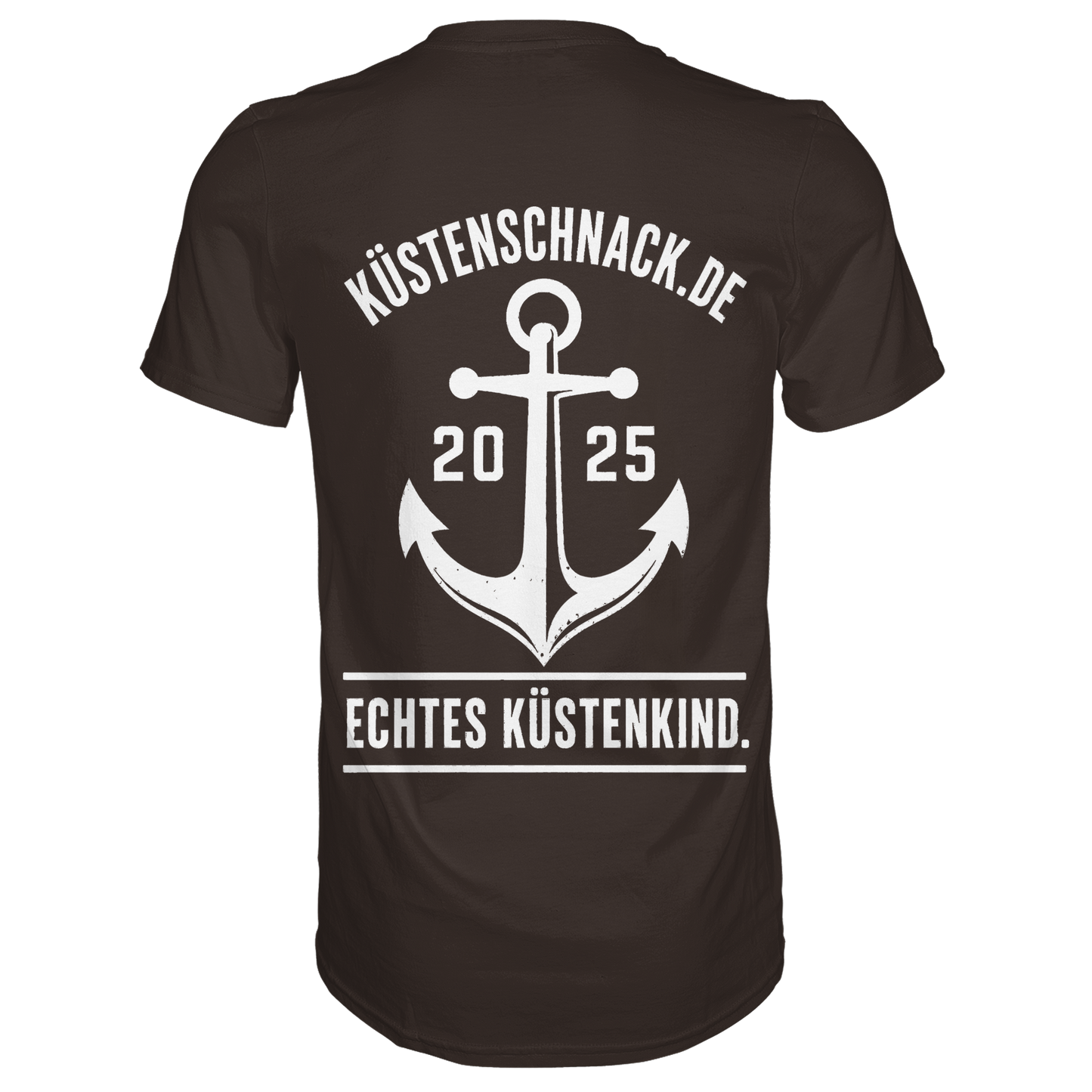 Echtes Küstenkind – Küstenschnack Shirt mit Brustlogo und Rückenprint