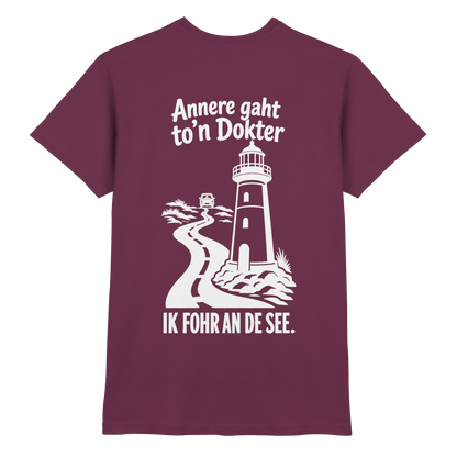 Annere gaht to’n Dokter - tolles Unisex T-Shirt mit Printmotiv