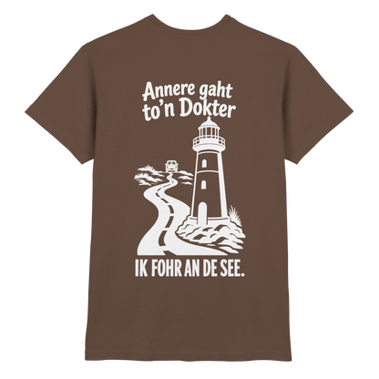 Annere gaht to’n Dokter - tolles Unisex T-Shirt mit Printmotiv