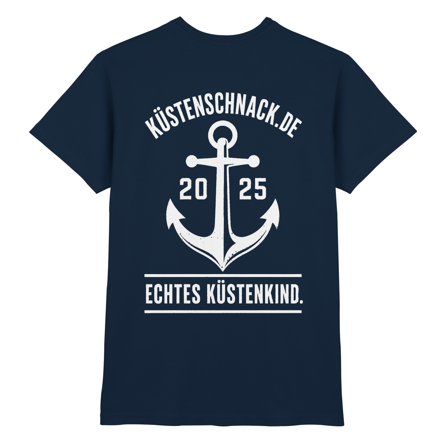 Echtes Küstenkind – Küstenschnack Shirt mit Brustlogo und Rückenprint