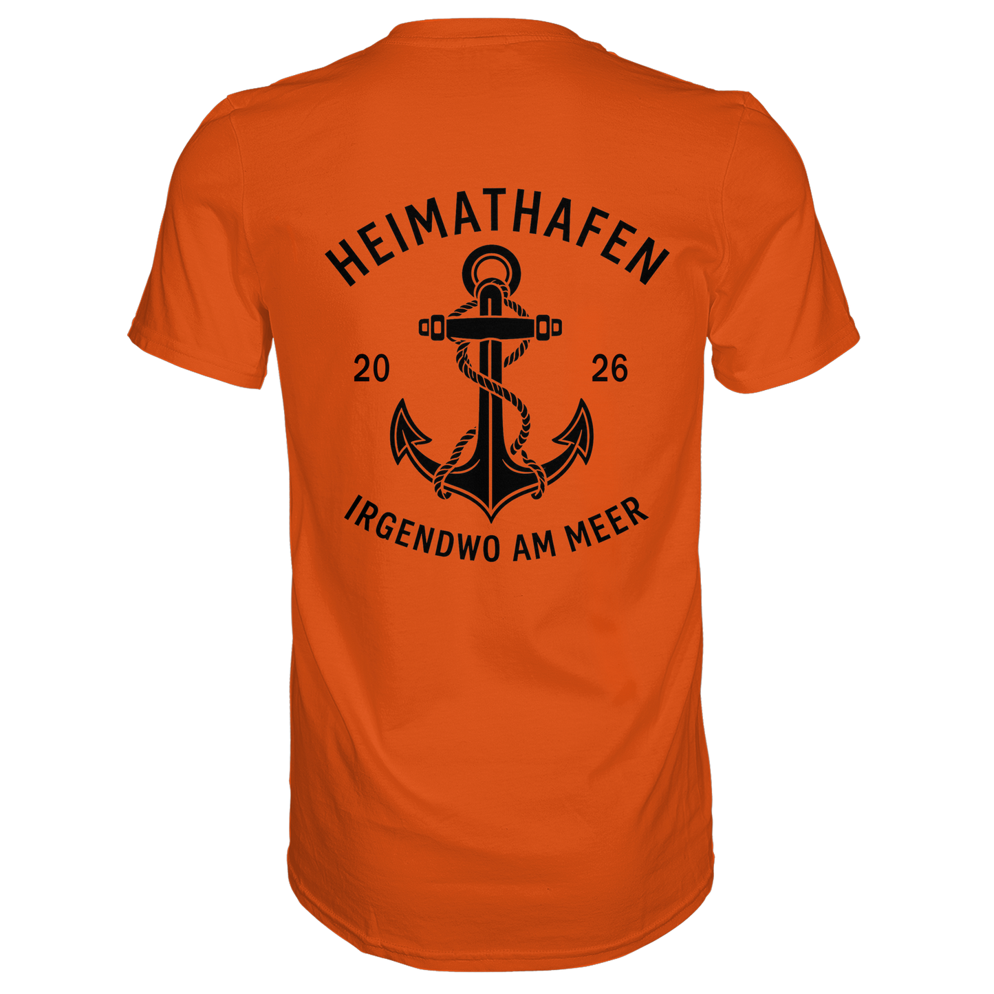 Premium T-Shirt  „Heimathafen“ – mit großem Rückendruck