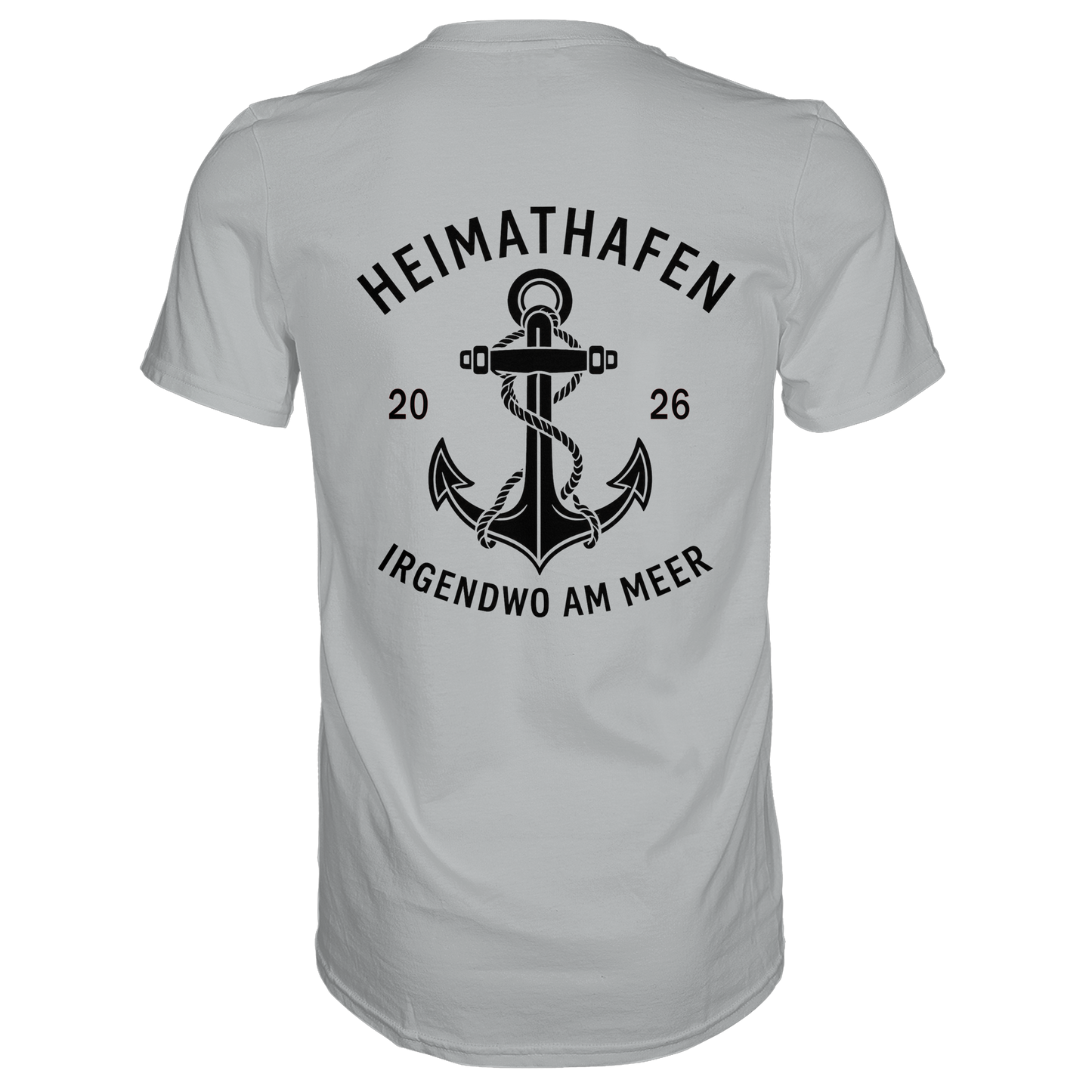 Premium T-Shirt  „Heimathafen“ – mit großem Rückendruck