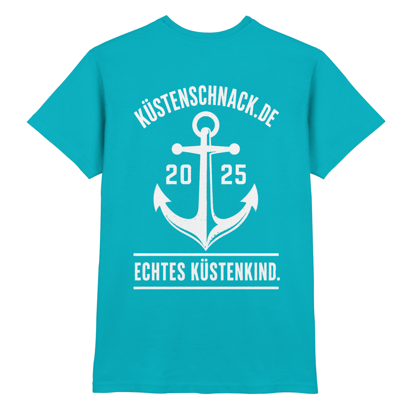 Echtes Küstenkind – Küstenschnack Shirt mit Brustlogo und Rückenprint