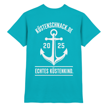 Echtes Küstenkind – Küstenschnack Shirt mit Brustlogo und Rückenprint
