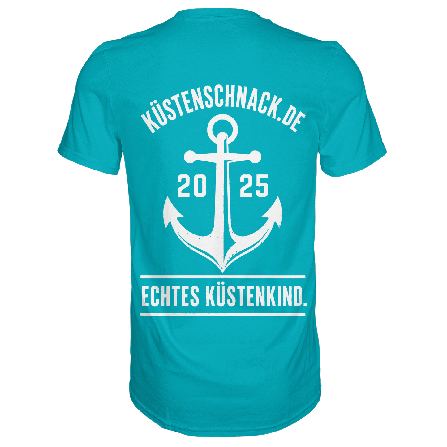 Echtes Küstenkind – Küstenschnack Shirt mit Brustlogo und Rückenprint
