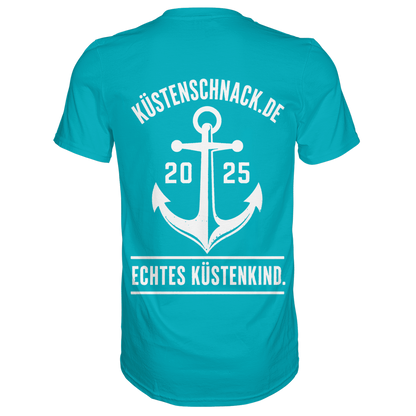 Echtes Küstenkind – Küstenschnack Shirt mit Brustlogo und Rückenprint