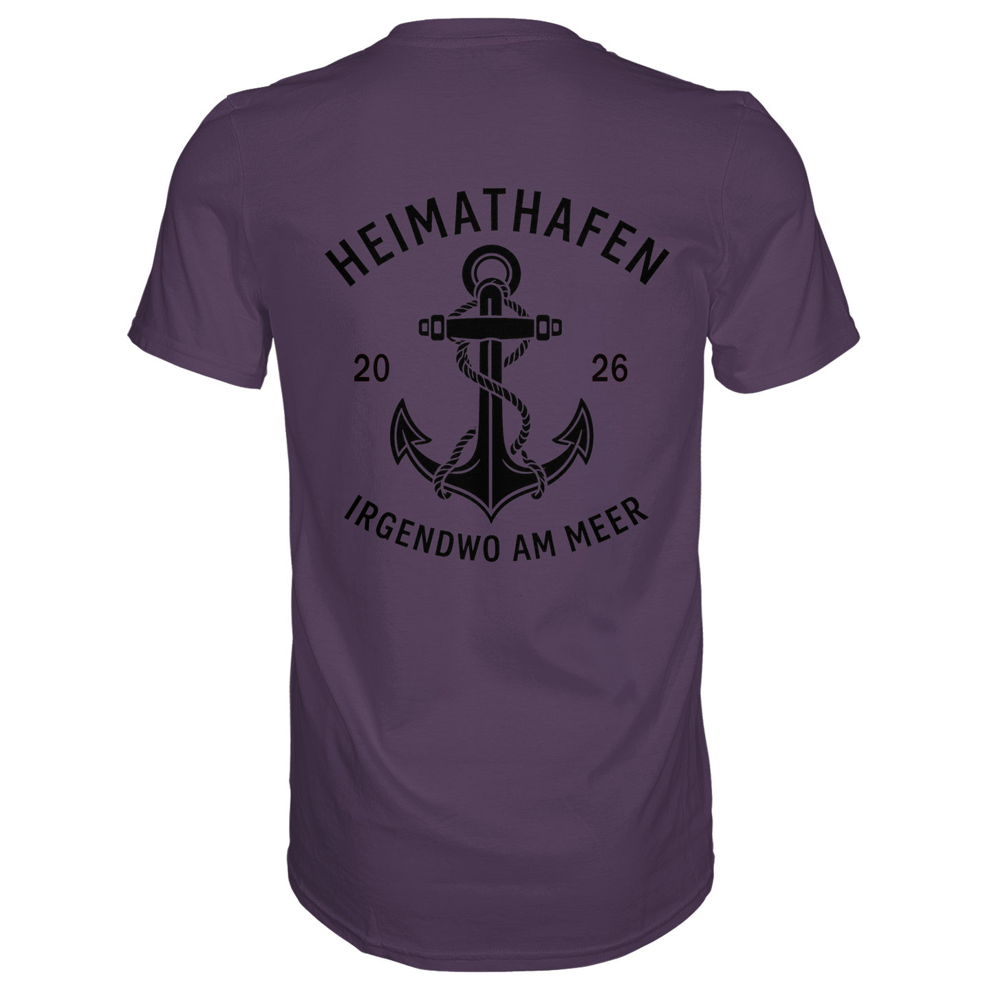 Premium T-Shirt  „Heimathafen“ – mit großem Rückendruck