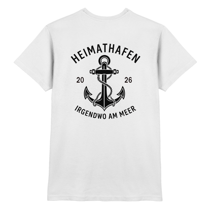 Premium T-Shirt  „Heimathafen“ – mit großem Rückendruck
