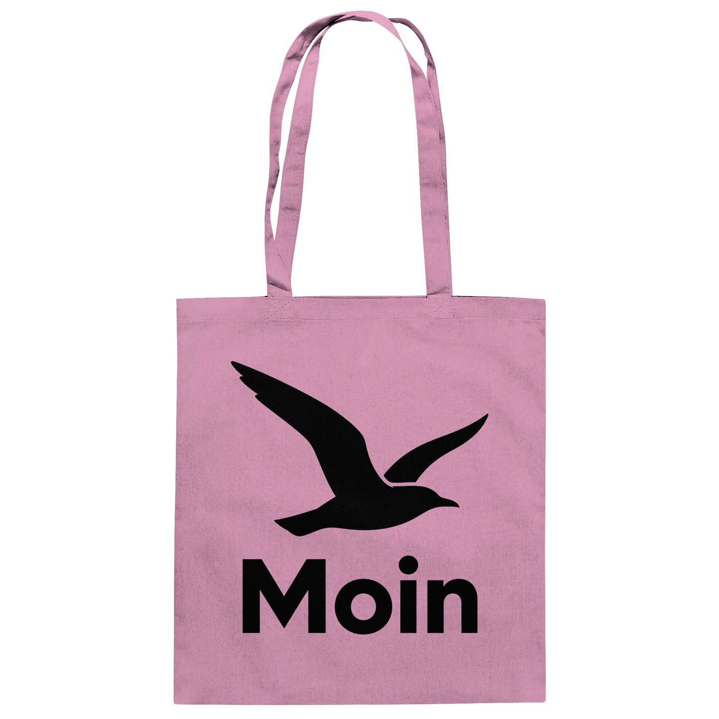 Norddeutsches Moin mit Möwenmotiv  - Baumwolltasche