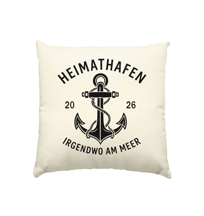 Dekokissen Heimathafen – Für alle, die das Meer im Herzen tragen