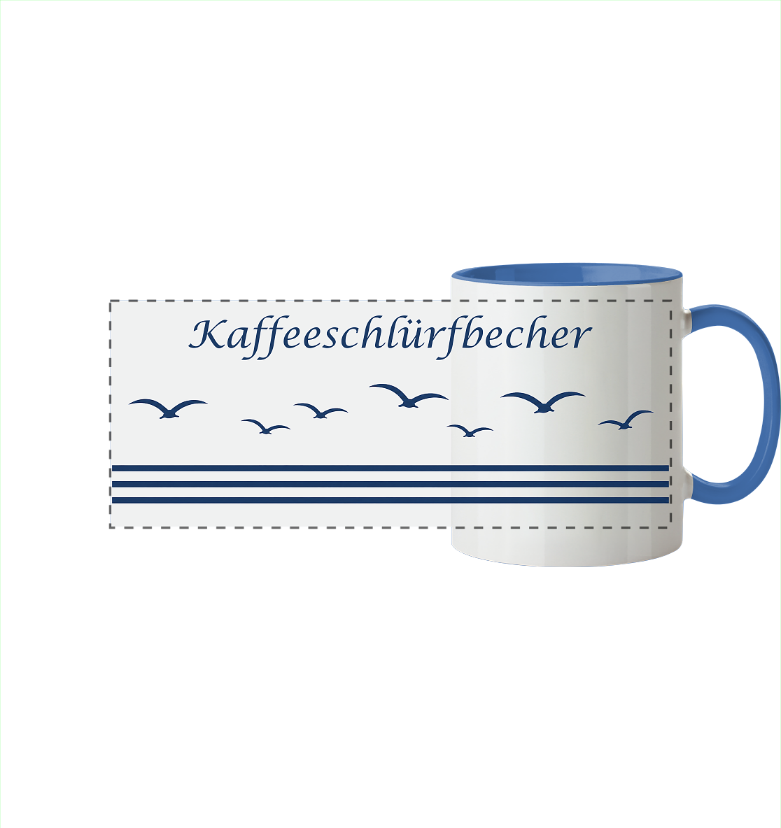 Kaffeeschlürfbecher - Der Pott für den ersten Schluck am Morgen - zweifarbig