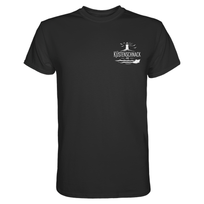 Echtes Küstenkind – Küstenschnack Shirt mit Brustlogo und Rückenprint