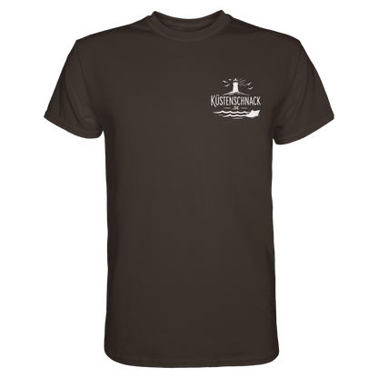 Echtes Küstenkind – Küstenschnack Shirt mit Brustlogo und Rückenprint