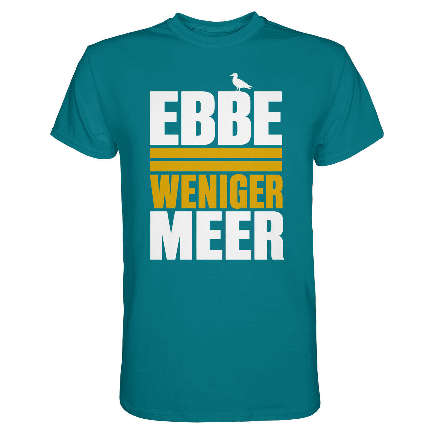 Ebbe = weniger Meer – Herren T-Shirt für echte Küstenköppe