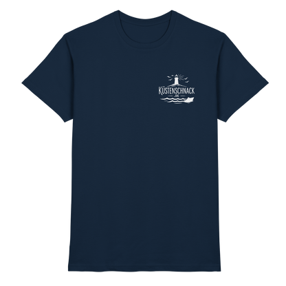 Echtes Küstenkind – Küstenschnack Shirt mit Brustlogo und Rückenprint