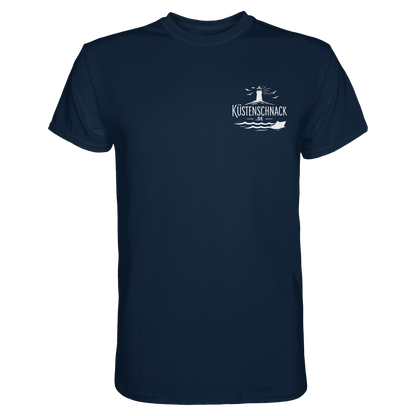 Echtes Küstenkind – Küstenschnack Shirt mit Brustlogo und Rückenprint