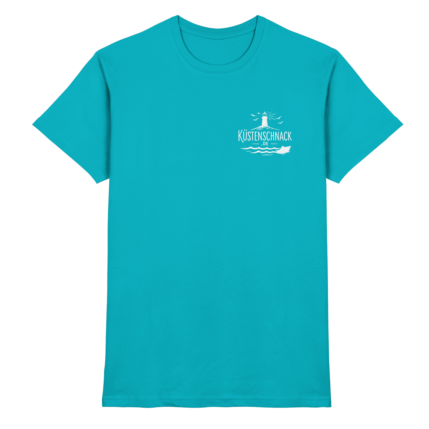 Echtes Küstenkind – Küstenschnack Shirt mit Brustlogo und Rückenprint