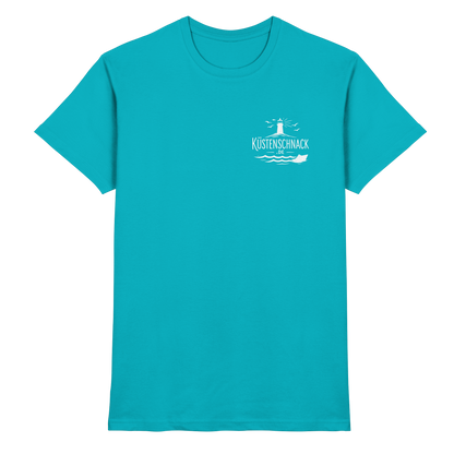 Echtes Küstenkind – Küstenschnack Shirt mit Brustlogo und Rückenprint