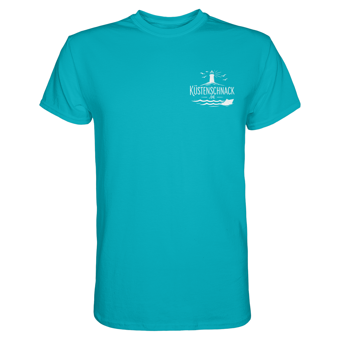 Echtes Küstenkind – Küstenschnack Shirt mit Brustlogo und Rückenprint