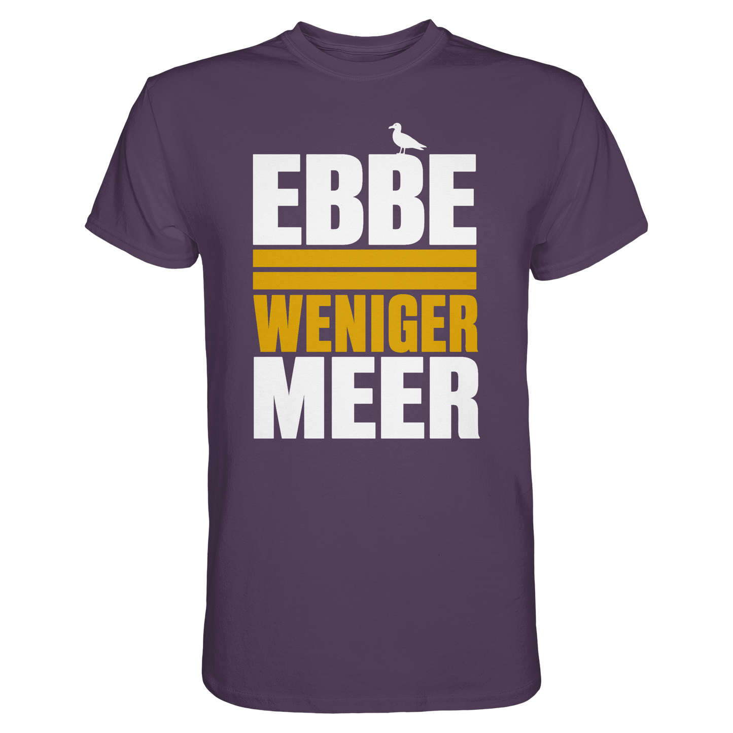 Ebbe = weniger Meer – Herren T-Shirt für echte Küstenköppe