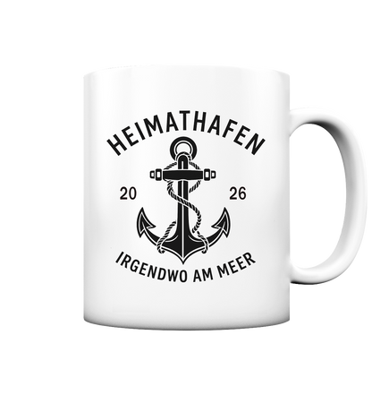 „Heimathafen 2026“ Küstenschnack – Dein massiver Keramikpott ohne viel Schi-Schi