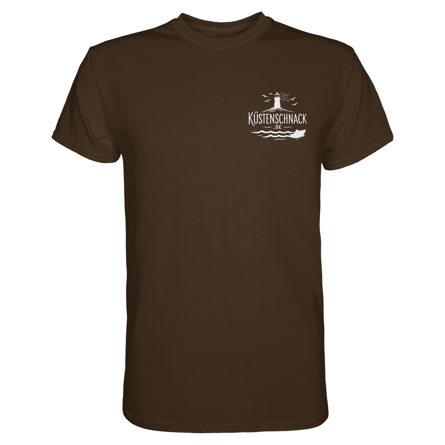 Ik fohr an de See – T-Shirt mit norddeutschem Spruch im Rückenprint