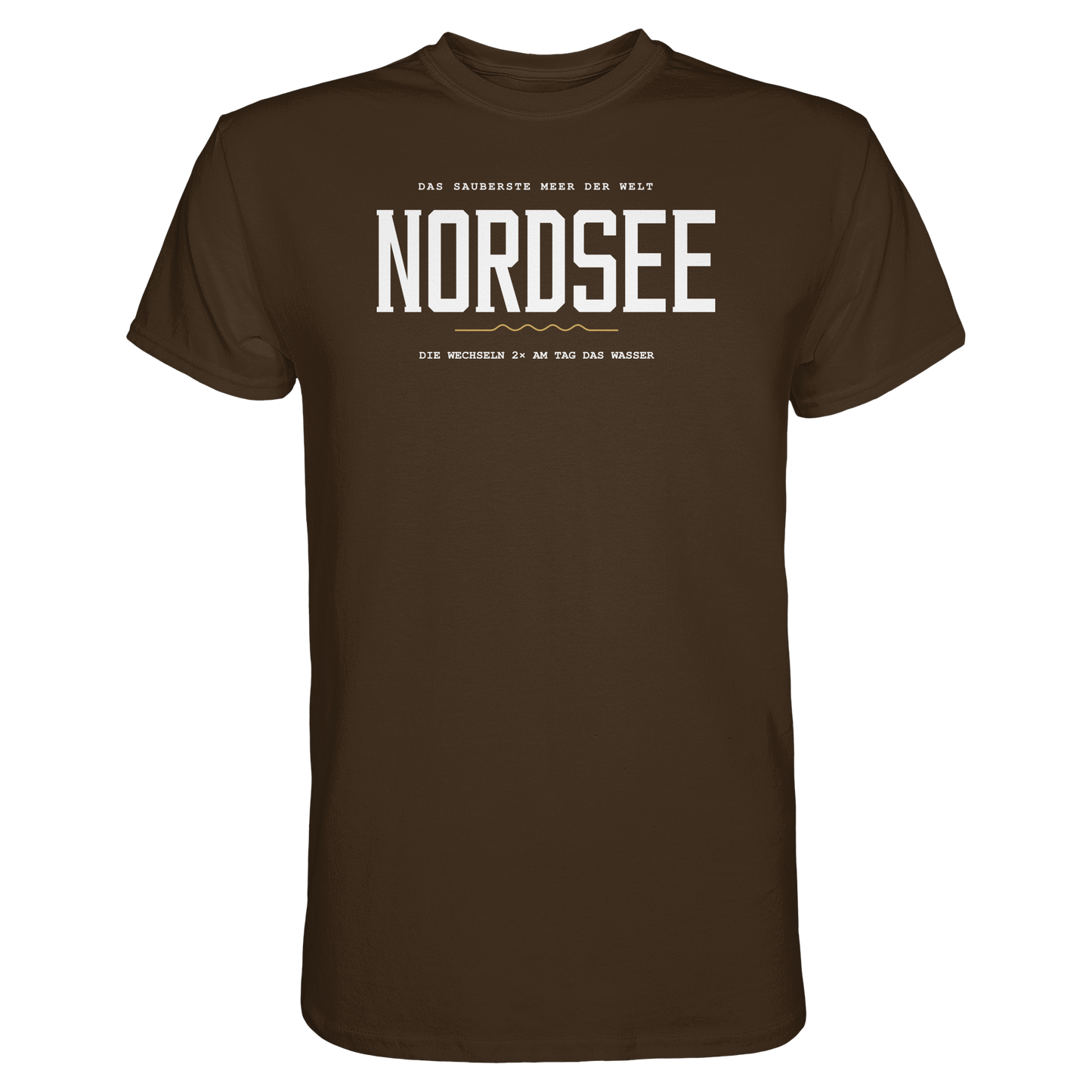 Nordsee – Damen T-Shirt mit Ebbe-und-Flut-Spruch