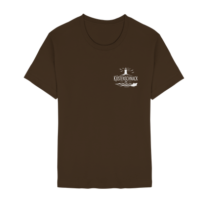 Ik fohr an de See – T-Shirt mit norddeutschem Spruch im Rückenprint