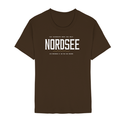Nordsee – Damen T-Shirt mit Ebbe-und-Flut-Spruch