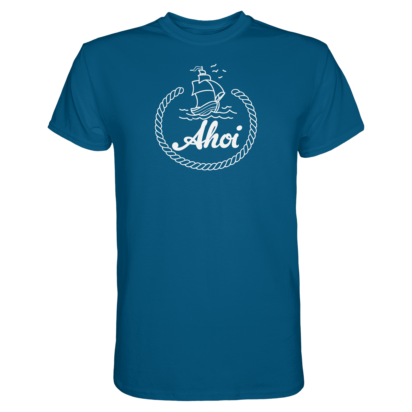 Ahoi, Matrose – Maritimes Segelschiff Motiv auf Premium Shirt