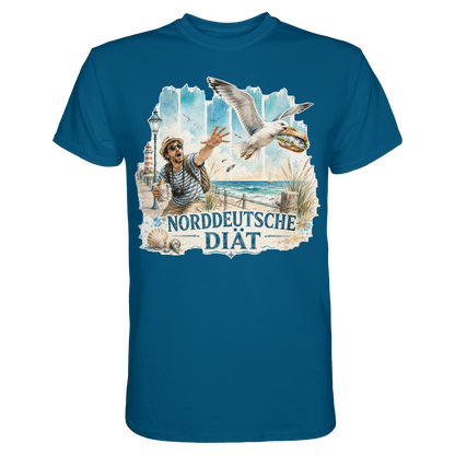 Norddeutsche Diät – Damen-Shirt für Fischbrötchen-Fans und Möwenopfer
