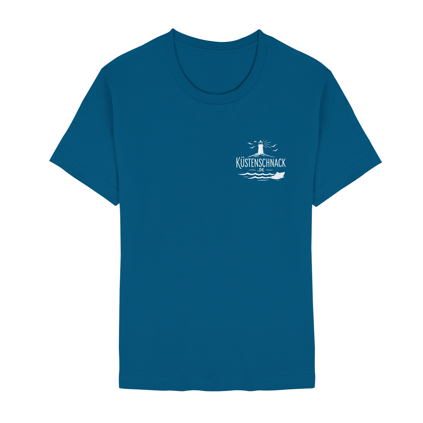 Ik fohr an de See – T-Shirt mit norddeutschem Spruch im Rückenprint