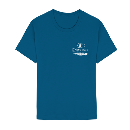 Ik fohr an de See – T-Shirt mit norddeutschem Spruch im Rückenprint