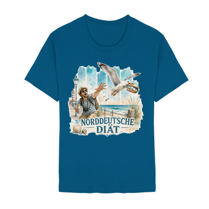 Norddeutsche Diät – Damen-Shirt für Fischbrötchen-Fans und Möwenopfer