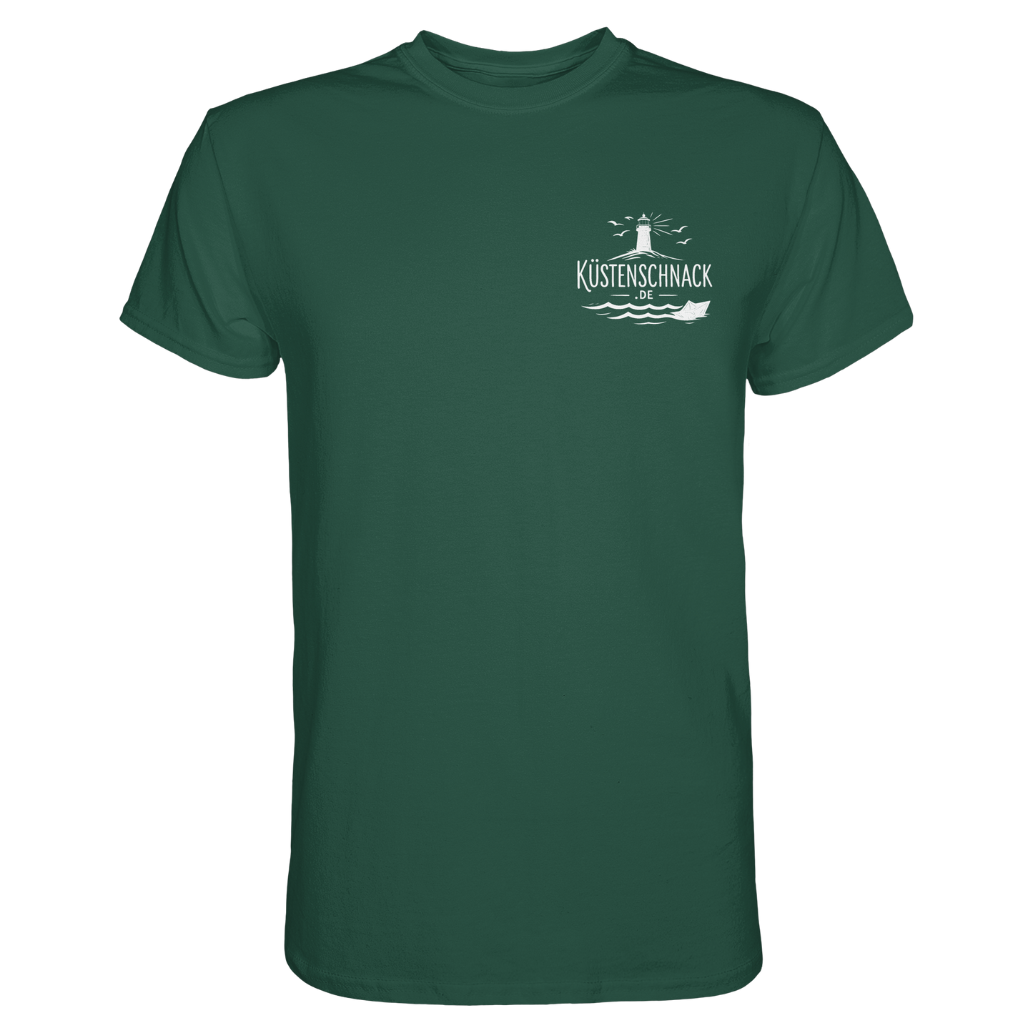 Ik fohr an de See – T-Shirt mit norddeutschem Spruch im Rückenprint