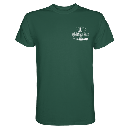Ik fohr an de See – T-Shirt mit norddeutschem Spruch im Rückenprint