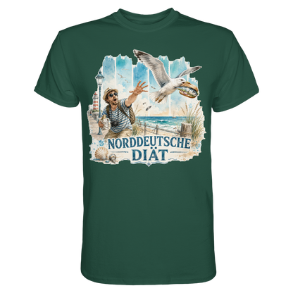 Norddeutsche Diät – Damen-Shirt für Fischbrötchen-Fans und Möwenopfer