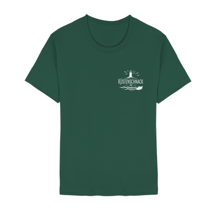 Ik fohr an de See – T-Shirt mit norddeutschem Spruch im Rückenprint