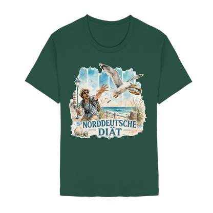 Norddeutsche Diät – Damen-Shirt für Fischbrötchen-Fans und Möwenopfer