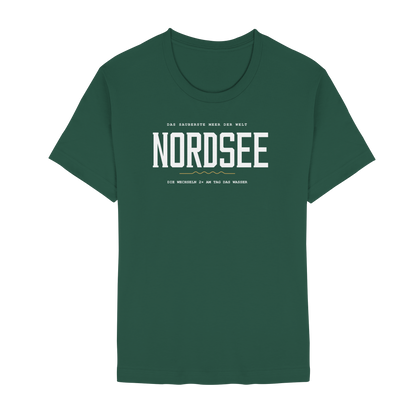 Nordsee – Damen T-Shirt mit Ebbe-und-Flut-Spruch
