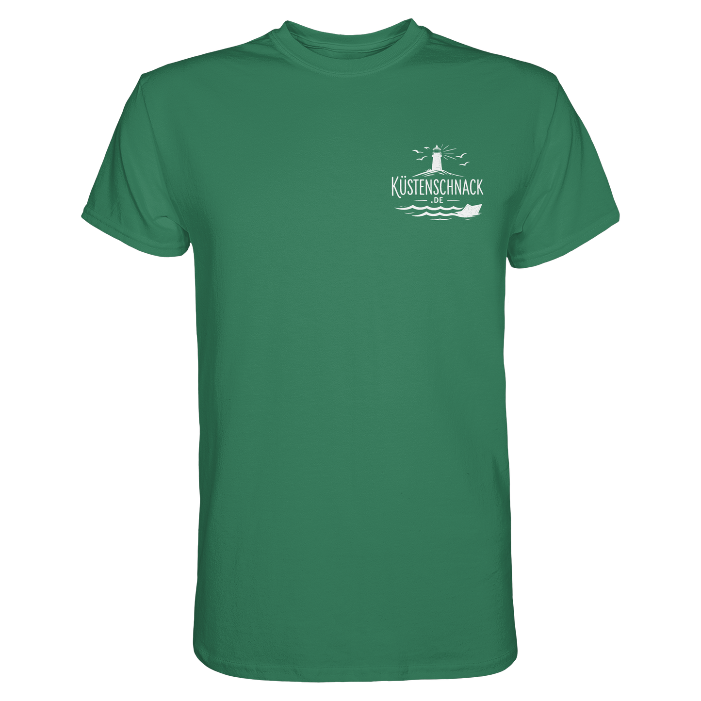 Ik fohr an de See – T-Shirt mit norddeutschem Spruch im Rückenprint