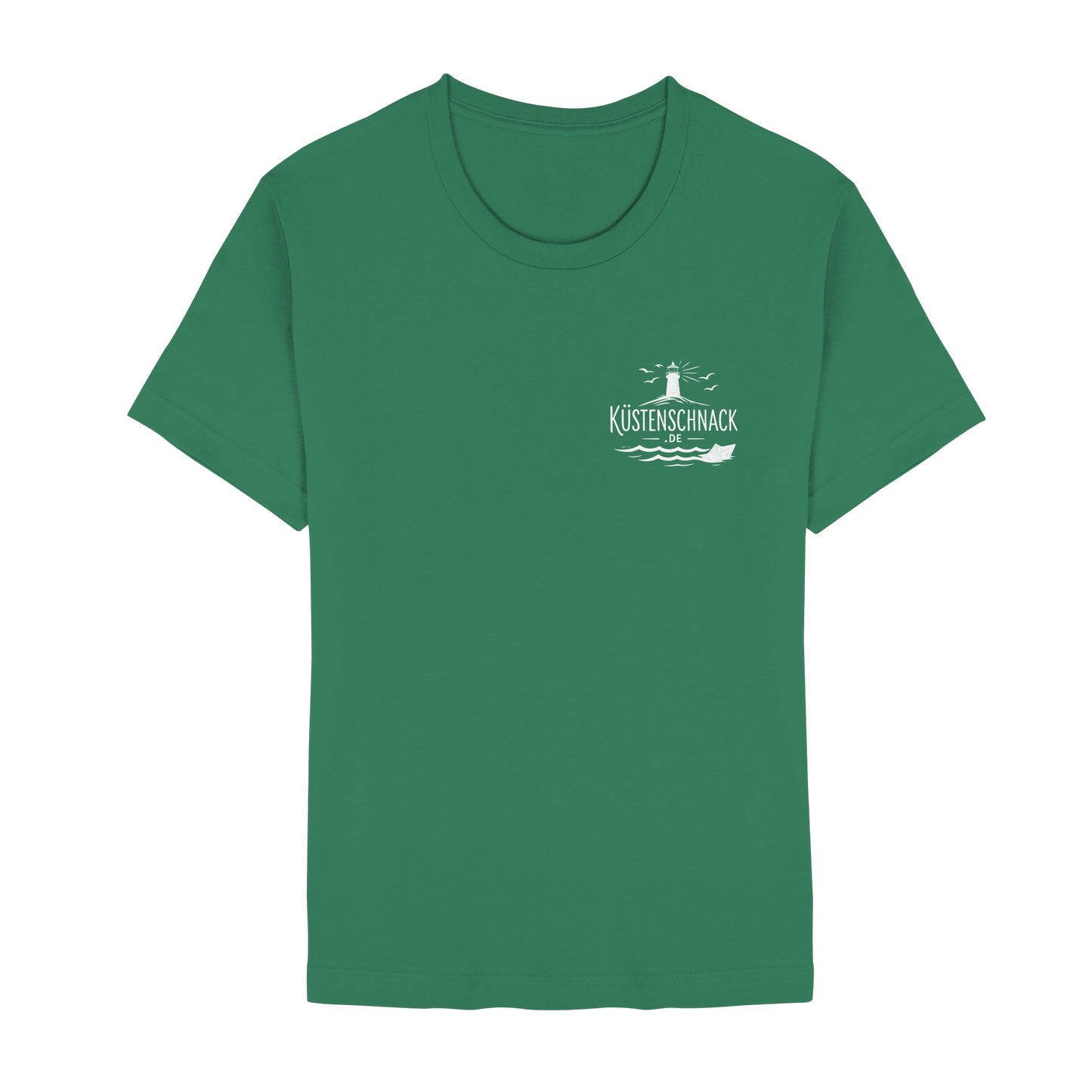 Ik fohr an de See – T-Shirt mit norddeutschem Spruch im Rückenprint